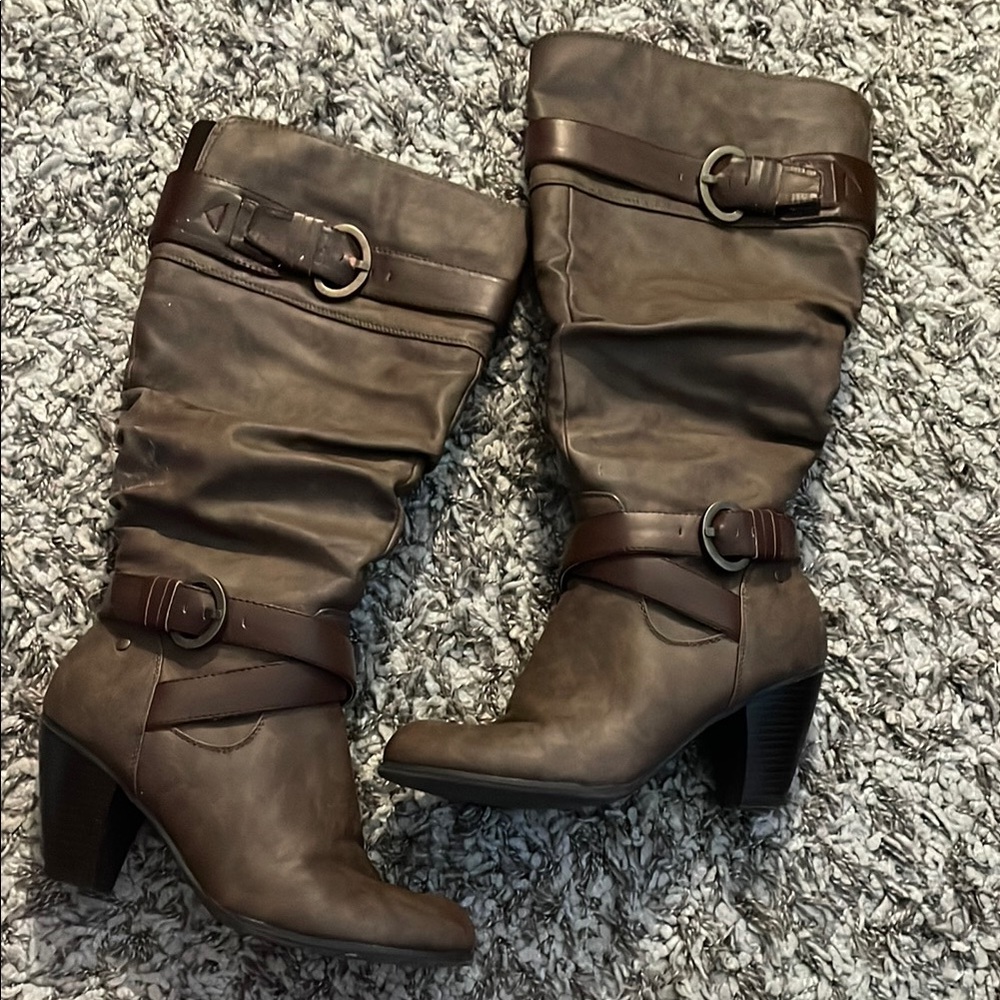 Stylish Brown Knee-High Boots